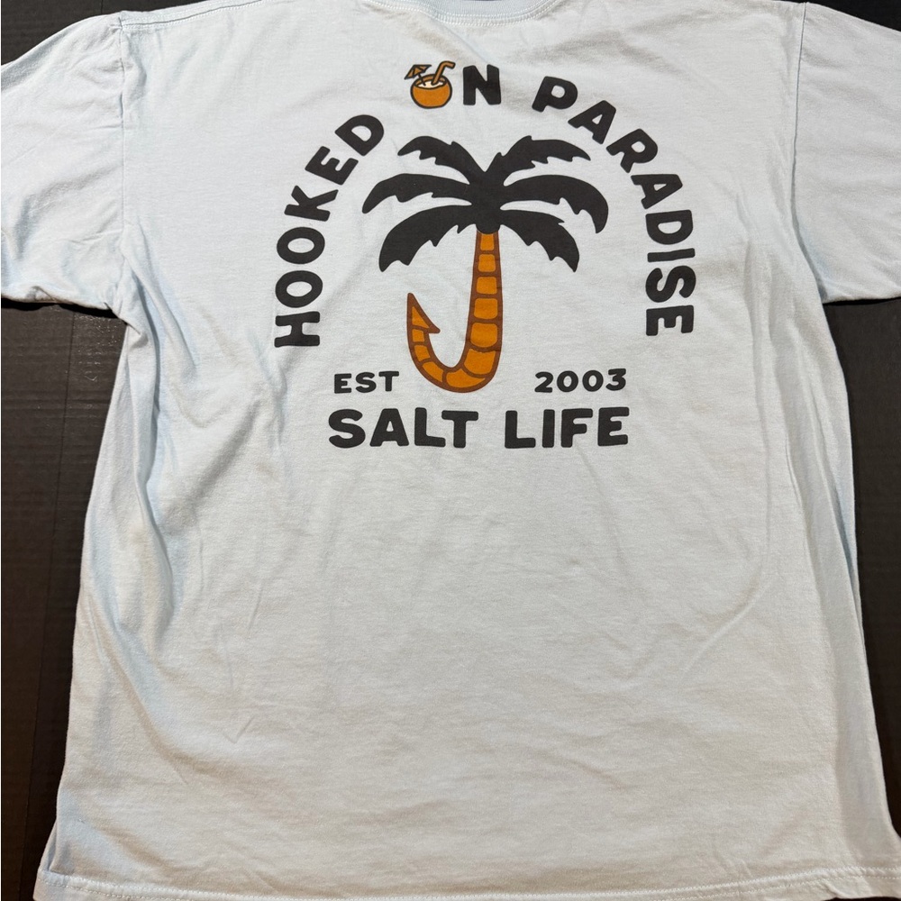Salt Life Light Blue Graphic Sleeve Tee